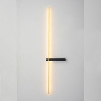 Настенный светильник 99 см, 9W, 3000-6000K, Crystal Lux CLT 077W1000 BL-BS, черный-латунь