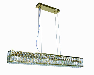 Люстра L1000 x W130 x H130, мм, 40W, CHROME+CLEAR(ХРОМ+Прозрачный Хрусталь ) NewRgy 2787E/40W GOLD+CLEAR