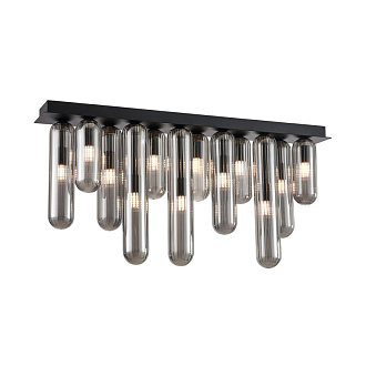 Накладная люстра 72*10*35,5 см, 12*G9, 336W, Favourite Stalactit 4454-12P черный