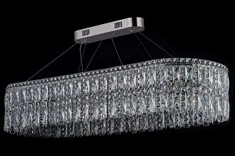 Люстра подвесная ** см, Led лента*LED*150W, 3000/6000K, Arti Lampadari Ovindoli Nickel Ovindoli L 1.5.120x40.100 N, Никель