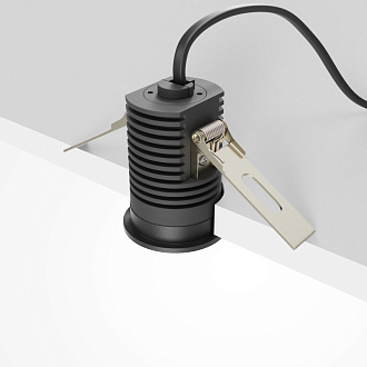 Встраиваемый светильник 3,9*3,9*5,1 см, LED, 7W, 4000К, Maytoni Technical MINI DL059-7W4K-B черный, вр 3,5 см
