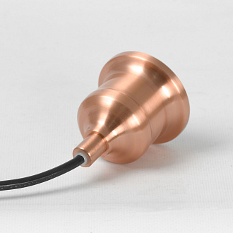 Подвесной светильник 35*35 см, 1*E27*40W Lussole Badger LSP-8922 серый/медный