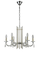 Люстра 62 см, Crystal L ux AURELIO SP6 GOLD+CHROME/TRANSPARENT Хром/Золото