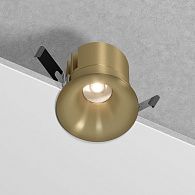 Потолочный акцентный светильник 8*8*6 см, LED, 15W, 4000K, Elektrostandard Bliss 25070/LED, латунь, вр 7,5 см