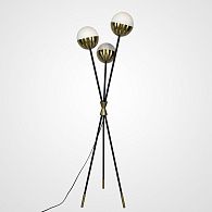Торшер Caracas Tripod Floor Lamp 50*50*165 см, 3*E27*60W, ImperiumLoft 41.081-0, Чёрный, Латунь