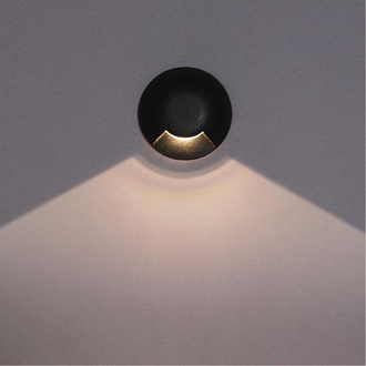 Встраиваемый светильник 6*5,5 см, 1*LED*1W 4200K Arte Lamp Piazza A3221IN-1BK черный, вр 4,5 см