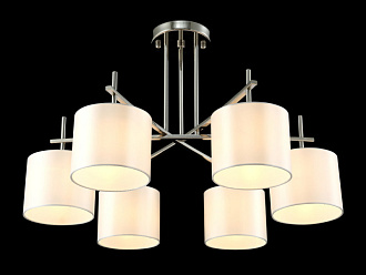 Люстра 77 см, Crystal Lux SERGIO PL6 NICKEL Никель