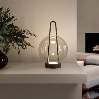 Настольный светильник 20*20*32 см, LED*6W, 3000K, Eurosvet Frasco 80507/1, черный, a069349