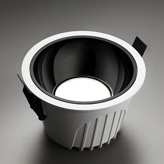 Светильник LED 11 см, 20W, 4000K, NovoTech SPOT KNOF 358695, белый-черный, вр 9,5 см