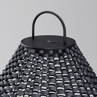 Ландшафтный светильник 58 см, 5W, 3000K, Maytoni Plet O530FL-L5B3K1, черный-ротанг