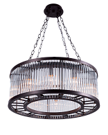 Люстра Ø600 x H250, мм, 10*40W (400W), CFG(Коричневый) NewRgy 2192B/10 CFG