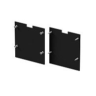 Комплект заглушек (для профиля 50×50) 2 шт., ALM-5050T-B-EC 642047, *5*5 см, Maytoni Led Strip 642047, Черный