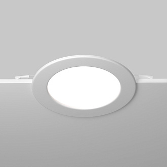 Встраиваемый светильник 22*3,2 см, LED*18W Stockton DL017-6-L18W3-4-6K Maytoni Downlight, Белый, вр 20,5 см