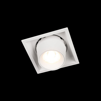 Встраиваемый светильник 8*8*6 см, 1*LED*7W 4000K LOFT IT Flash 10319/B White белый, вр 7,5 см