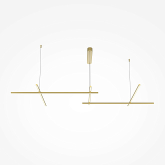 Подвесной светильник 121,4*54,3*310 см, LED, 80W, 3000К, Maytoni Radiance MOD278PL-L86G3K1 золото матовое