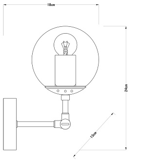 Бра Arte Lamp A1664AP-1CC хром