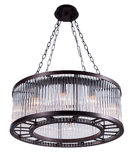 Люстра Ø600 x H250, мм, 10*40W (400W), CFG(Коричневый) NewRgy 2192B/10 CFG