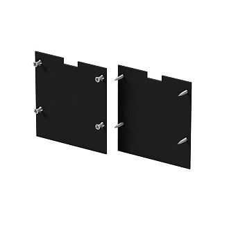 Комплект заглушек (для профиля 50×50) 2 шт., ALM-5050T-B-EC 642047, *5*5 см, Maytoni Led Strip 642047, Черный