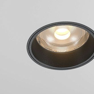 Встраиваемый спот 6 см, 12W, 3000K, Maytoni Technical Focus Led DL125-L12-3K-TRS-B, черный, вр 7 см