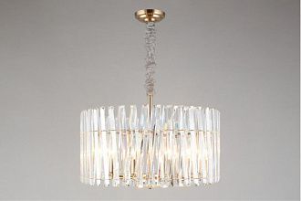 Подвесная люстра 60*32-115 см, 8*E14, 40W, Aployt Verene APL.808.13.08, золотой