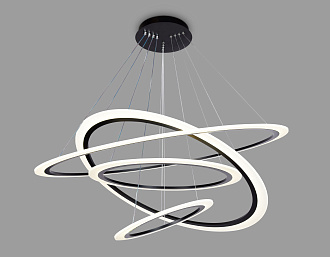 Светильник подвесной 100*87 см,  235W, 3000К, черный Ambrella Acrylica Original FA4365