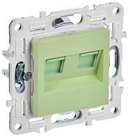 SKANDY Розетка комп. 2-ая RJ45 кат.6 SK-K04M мятн. IEK, SK-K20-2-K06