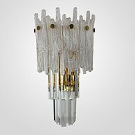 Бра Murano Glass ICE 25*25*45 см, 3*E14*40W, ImperiumLoft 44.726-0, Золотистый