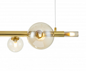 Подвесной светильник 1000*220*245/1420 мм, 5*G9 золото Indigo Canto V000246, 11026/5PL Gold