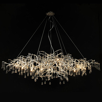 Люстра 180*90 см, 18*G9*W, Loft It 10067/1800 SG Bijout, Золото с серебром