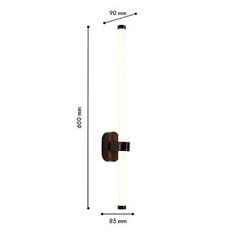 Бра *6*60-60 см, 1*LED*14W, 3000K, Favourite Lingering 4860-1W, черный