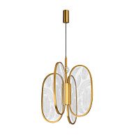 Подвесной светильник 32,5*180 см, 1 LED*38W, 3000 К, Odeon Light Piuma, античная бронза 6664/38L