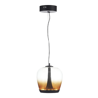 Подвесной светильник 20*200 см, LED, 17W,  3000К, ST-Luce Ripple SL6014.413.01 черный