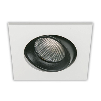 Встраиваемый светильник 9 см, 7W, 3500К, Citilux Альфа CLD001KNW4, белый-черный, вр 8 см