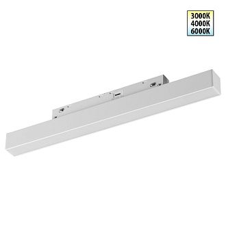 Трековый светильник 30 см, 10W, 3000-6000K, Novotech 359616, белый