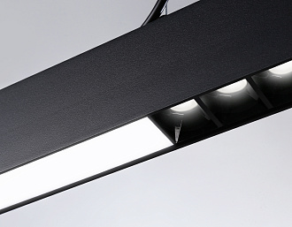 Светильник подвесной 120*3,5*7*130,5 см,  48W, 4200К, черный Ambrella Comfort LineTech FL5966