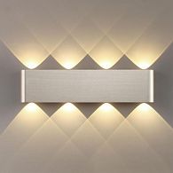 Настенный светильник 46 см, 8W, 3000K, Odeon Light Hightech Magnum 7106/8WL, матовый никель