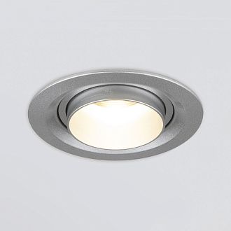 Встраиваемый светодиодный светильник с регулировкой угла освещения 9920 LED 15W 4200K серебро Elektrostandard
