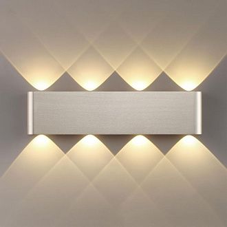 Настенный светильник 46 см, 8W, 3000K, Odeon Light Hightech Magnum 7106/8WL, матовый никель