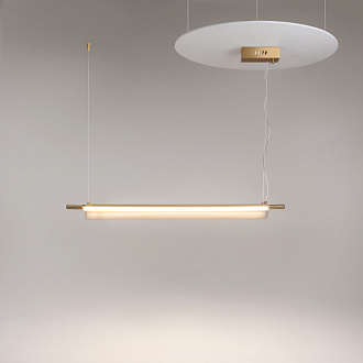 Линейный светильник 7*7*130 см, LED, 3000К, Maytoni Loom MOD258PL-L20BS3K латунный