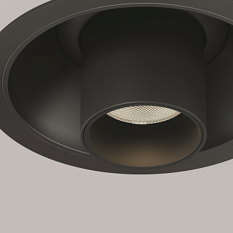 Встраиваемый светильник 3*3*21,6 см, LED, 7W, 3000К, Maytoni Technical Focus T C140RS-L200-7W3K-B черный, вр 7,5 см
