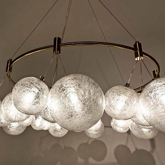 Подвесной светильник 100*180 см, 24*G9 MODESTYLE MS.6119.24 BS латунь