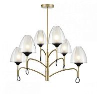 Подвесная люстра  70*70 см, 6*G9 шампань, черный Vele Luce Oro VL5654P16