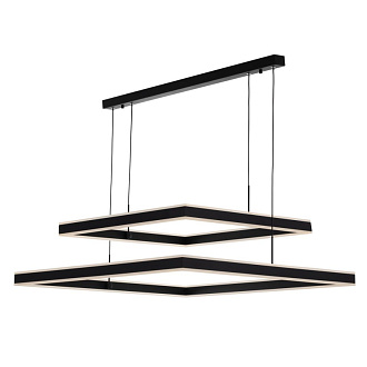 Люстра 80*30-120 см, 150W, 3000-5500К CL719K211 Дуэт Черный