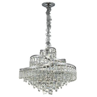 Люстра хрустальная подвесная Citilux NAIAD CL315161, диаметр 55 см, Хром
