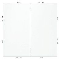 Выключатель с самовозвратом встраиваемый Voltum S70 двухклавишный 10А, белый матовый пластик Soft touch VLS020602