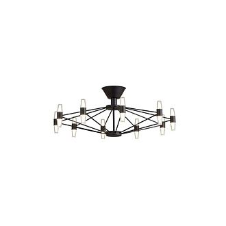 Потолочная люстра 80 см, 60W, 3000K, Aployt Bernadet APL.865.07.60, черный