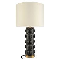 Настольная лампа 72 см, LOFT IT Beans 10494T Black, керамика