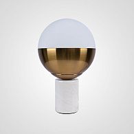 Настольная лампа Geneva Globe Marble 17,5*17,5*28 см, 1*E27*60W, ImperiumLoft 43.402, Белый