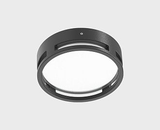 Уличный потолочный светильник 23 см, 15W, 3000K, Italline IT6027, темно-серый