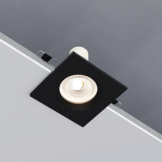 Светильник встраиваемый 8 см, Elektrostandard City GU10 25055/01, черный, вр 6,4 см